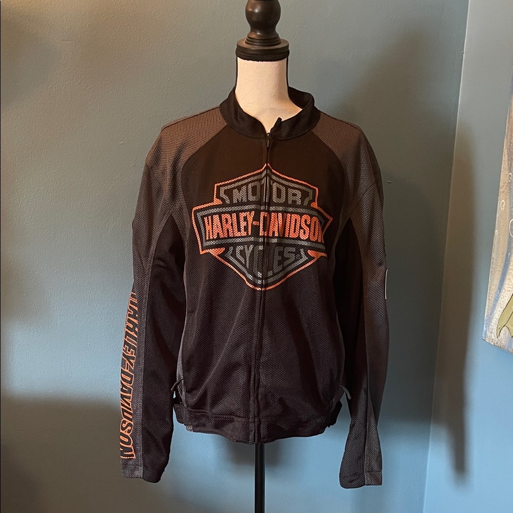 Harley-Davidson Women’s Black and Orange Performance Jacket